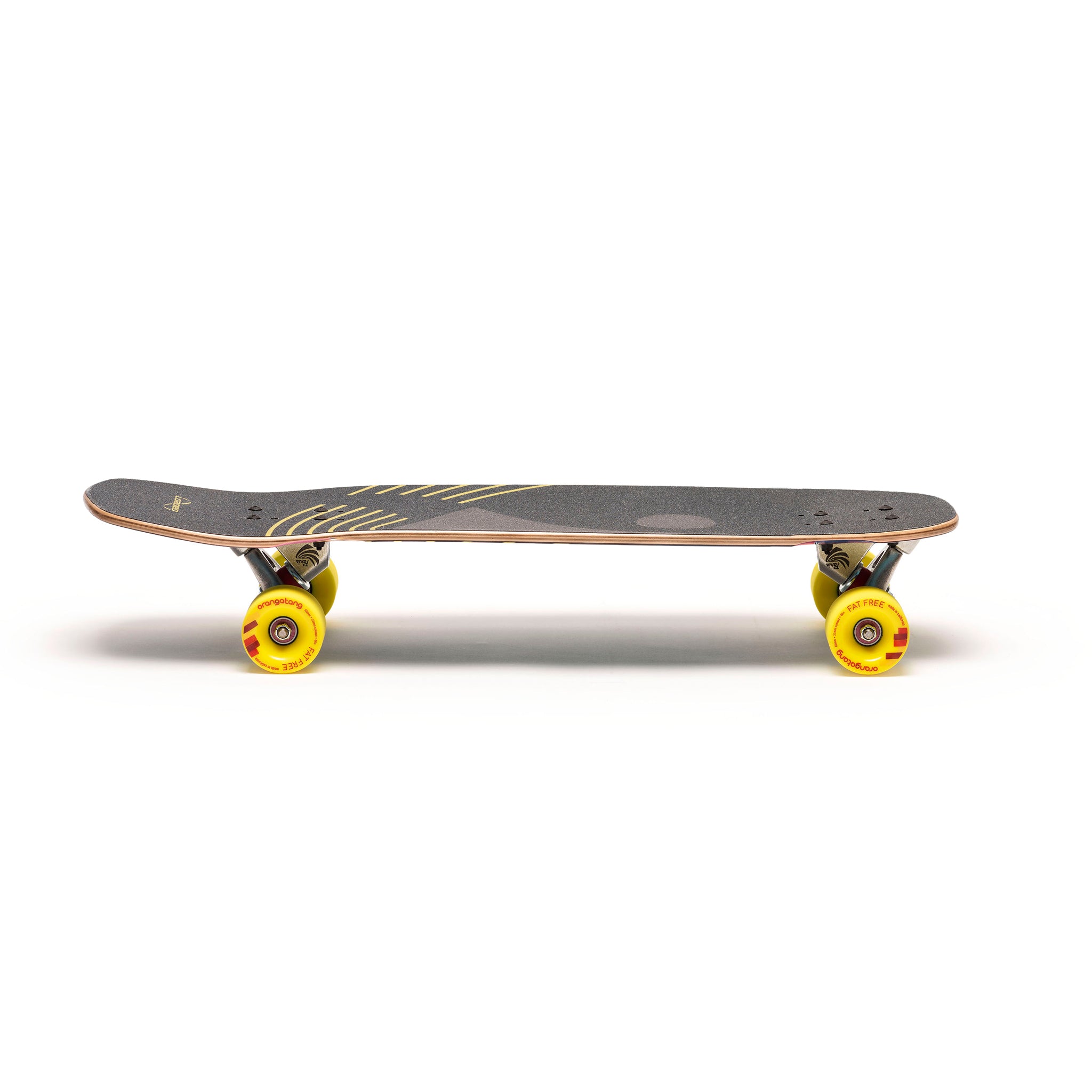 Loaded Ballona Willy complete longboard skateboard with Paris 150mm trucks and 65mm Orangatang Fat Free 86a Yellow wheels