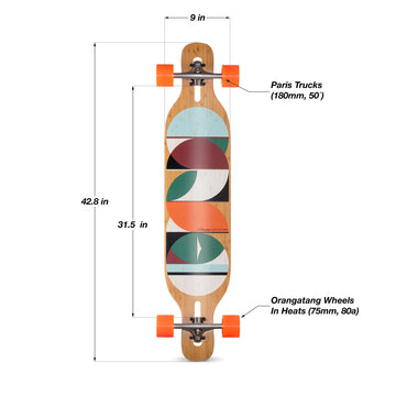 Dervish Sama | Drop-Through Longboard Skateboard | Loaded Boards