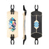 Loaded Fathom (Strata graphic) longboard skateboard deck with Zee Brackets