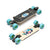 Loaded Fathom (Strata graphic) longboard skateboard complete with Orangatang Dad Bods (77a, blue) - main view