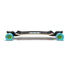 Loaded Fathom (Strata graphic) longboard skateboard complete with Orangatang Dad Bods (77a, blue) - profile view