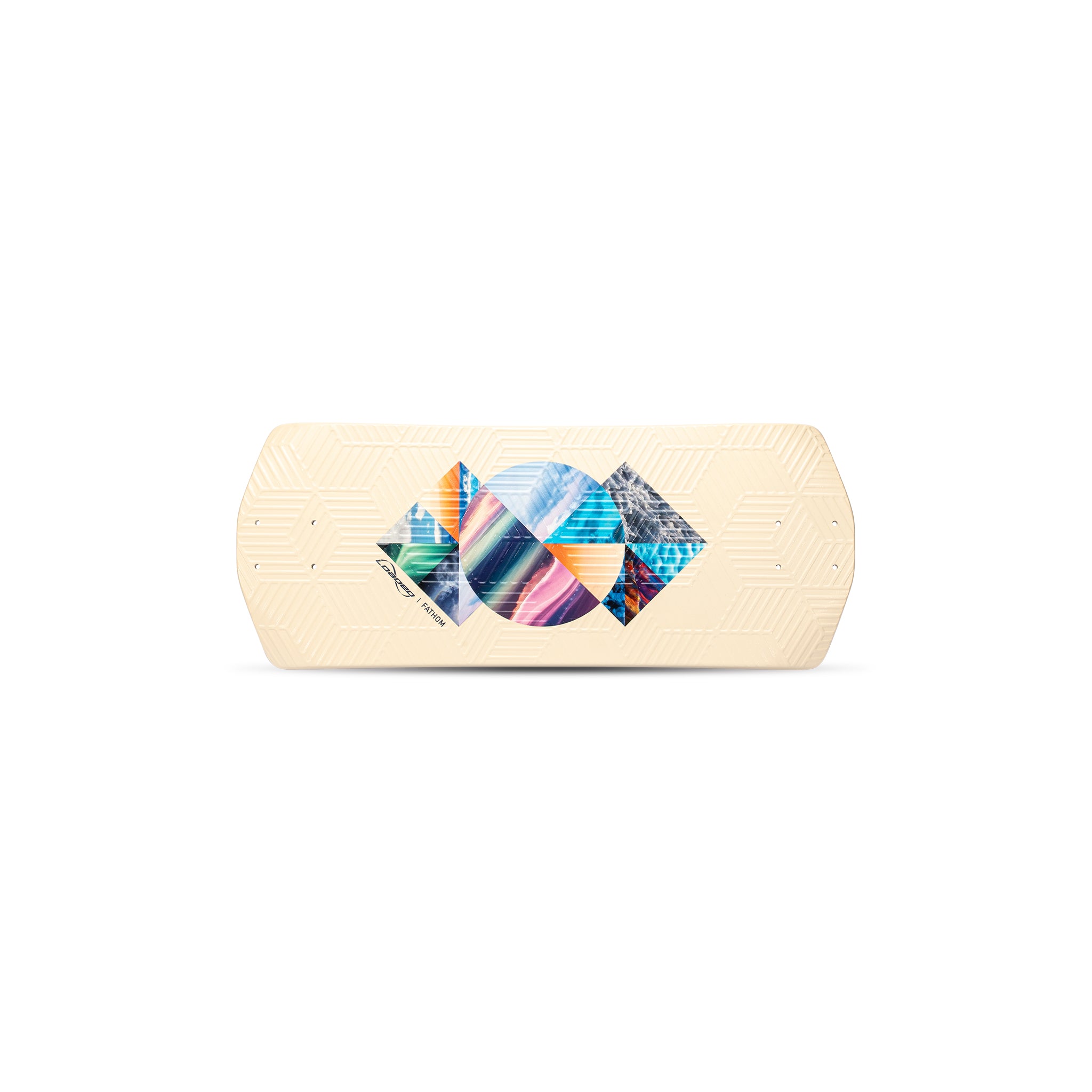 Loaded Fathom (Strata graphic) deck, bottom view
