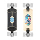 Loaded Fathom (Strata graphic) longboard skateboard custom complete - plan view