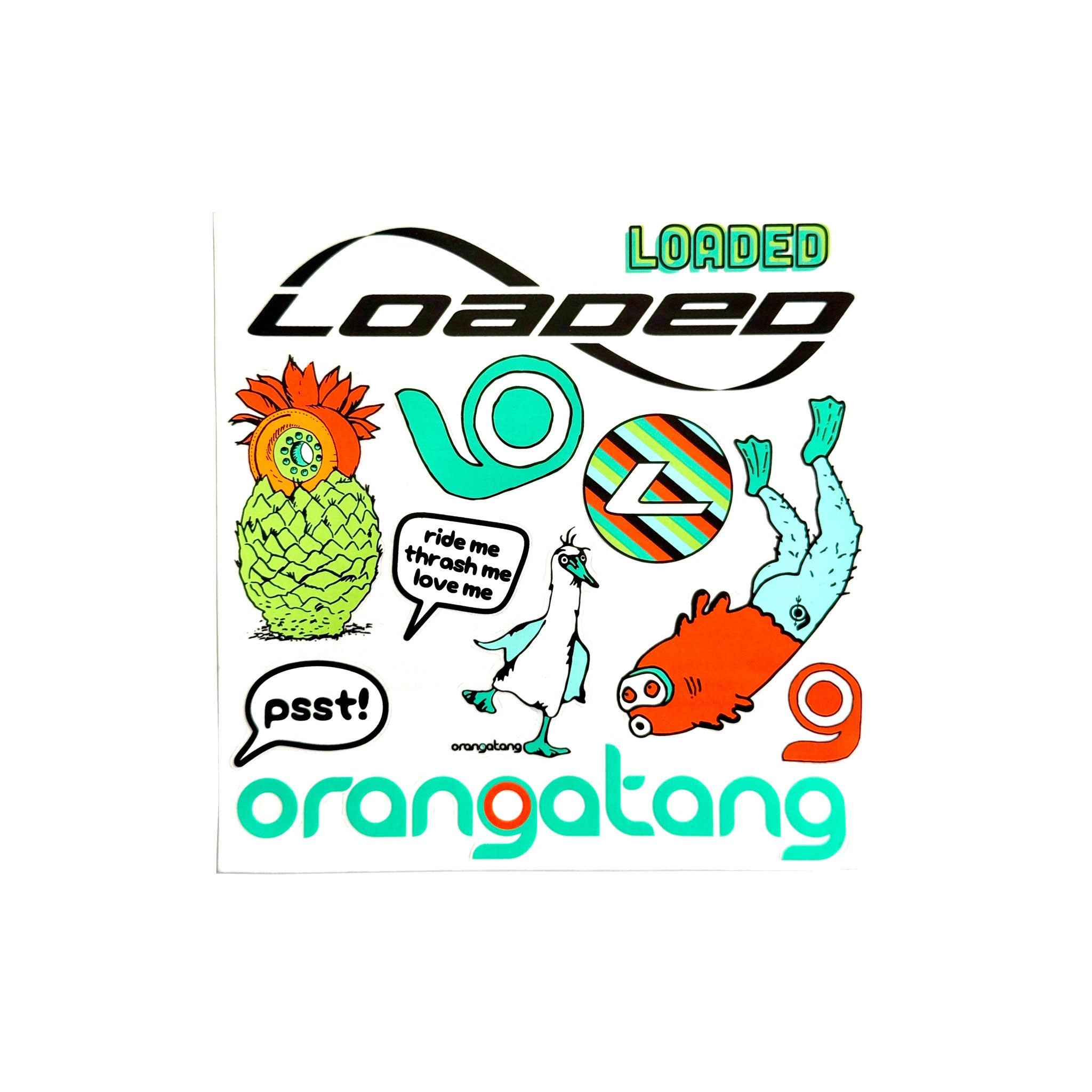 Loaded Boards Longboard Sticker Sheet