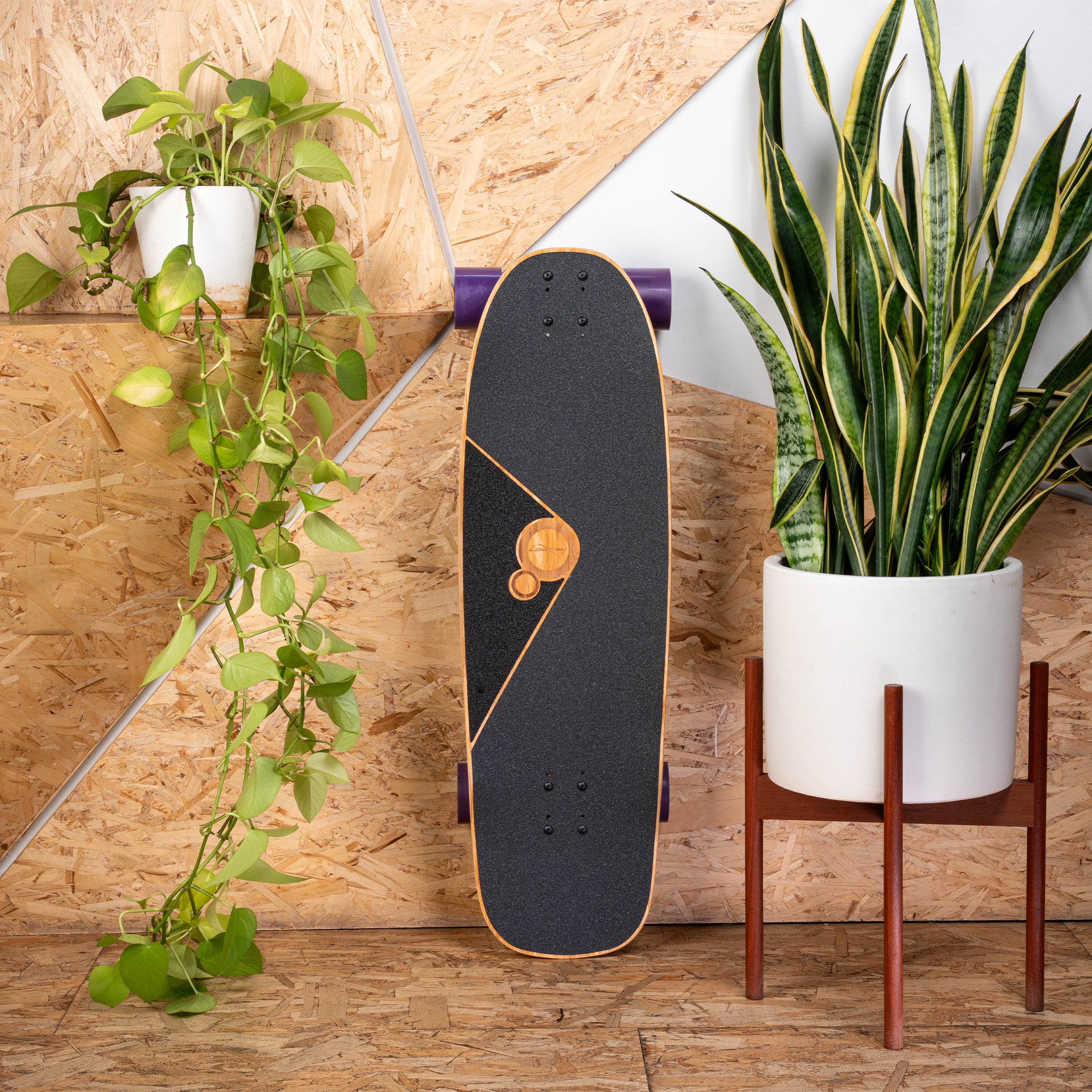 Loaded Omakase (grey Unlimited graphic) One & Done Complete with Orangatang In Heats (83a, purple) - top view