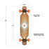 Loaded Tan Tien Prism complete longboard skateboard setup infographic