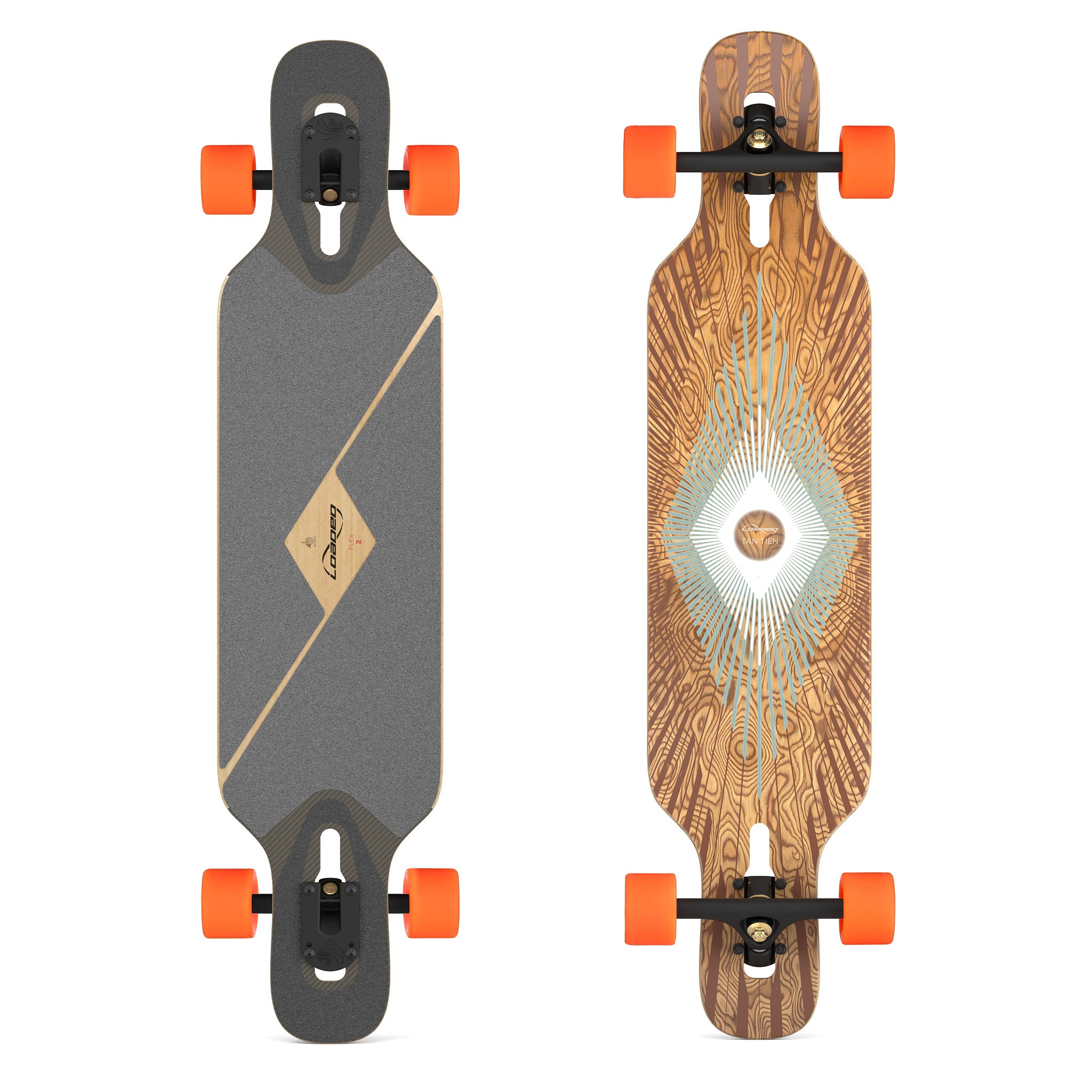 Loaded Tan Tien Prism longboard skateboard complete