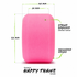 Orangatang 73mm Beefcake (83a, pink) longboard skateboard wheel (infographic)