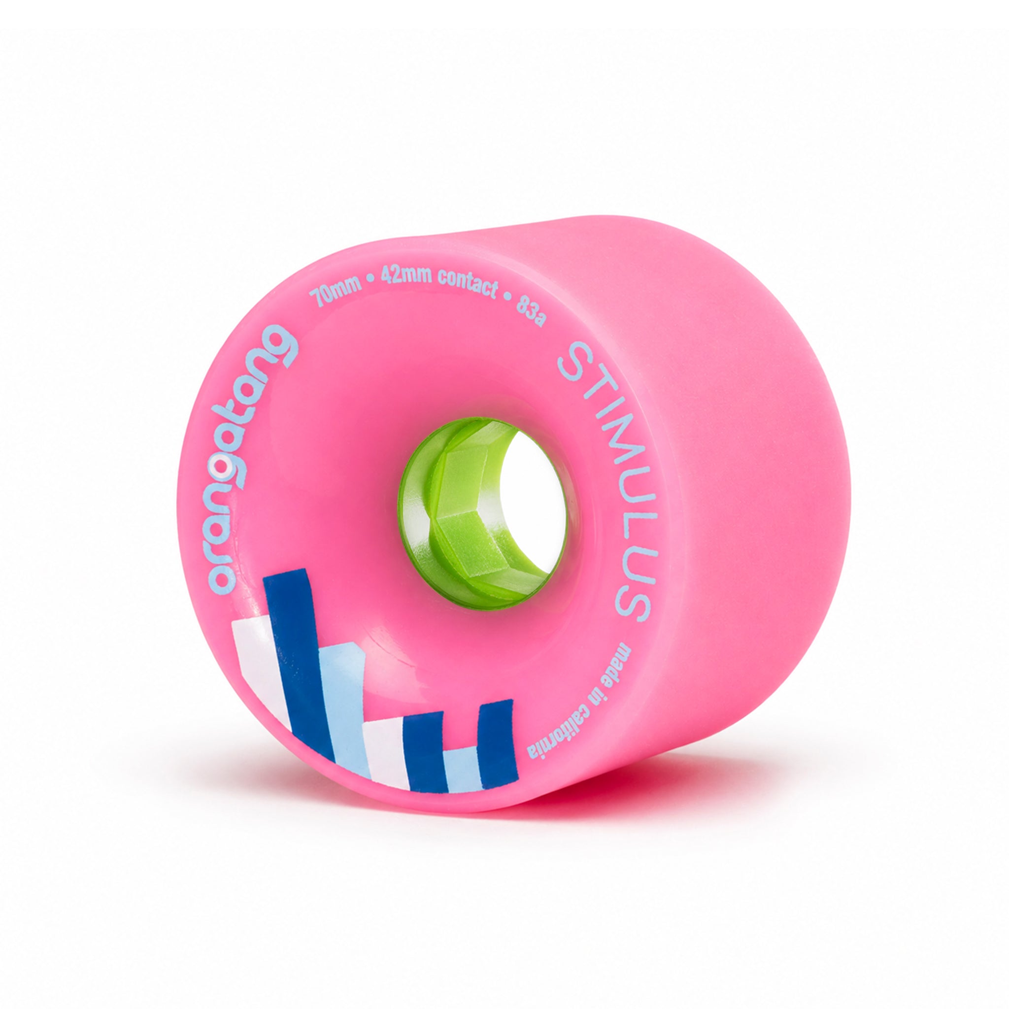 Orangatang 70mm Stimulus (83a, pink) longboard skateboard wheel