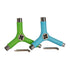 Two colored Y-shaped wrenches, green and blue, with a metal end and a positioning pin.