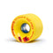 Orangatang 65mm Fat Free (86a, yellow) longboard skateboard wheel (hero)